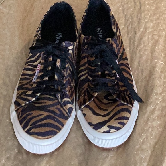 SUPERGA Animal Print Velvet Sneakers - Picture 6 of 11